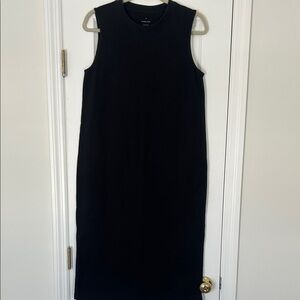 Everlane Classic Black Midi Dress Size Medium